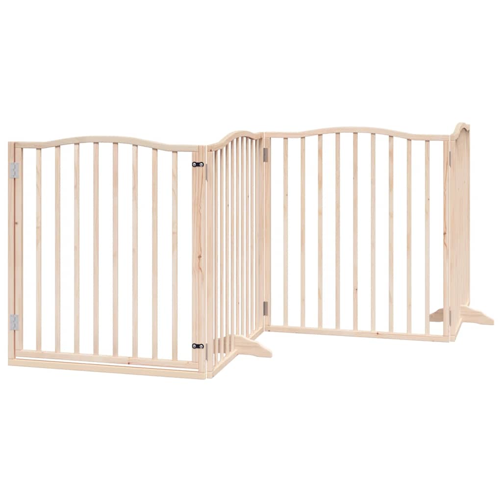 Portão para cães com porta dobrável 6 painéis 480 cm álamo
