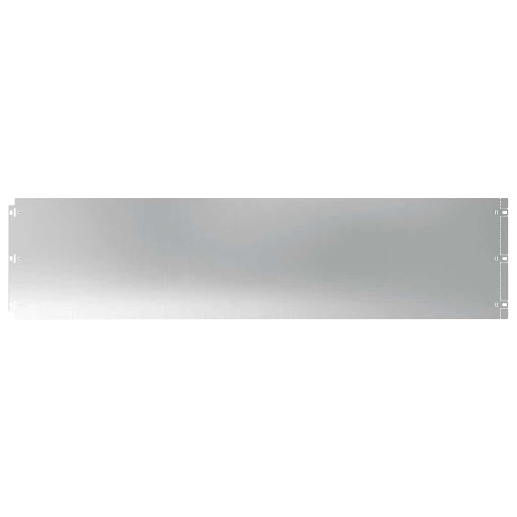 Bordas de relvado 10 unid 25x103 cm aço galvanizado