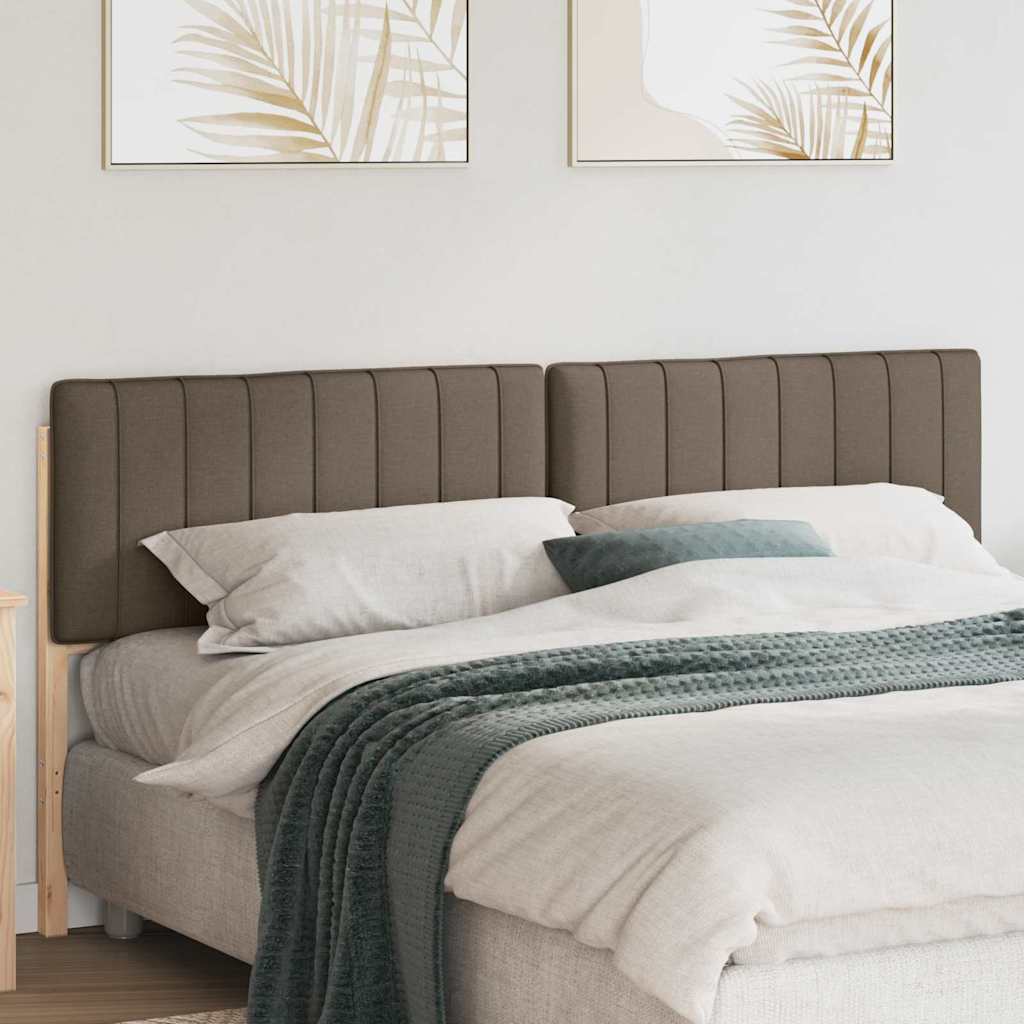 Cabeceira estofada com cabeceira marrom e taupe 180 cm