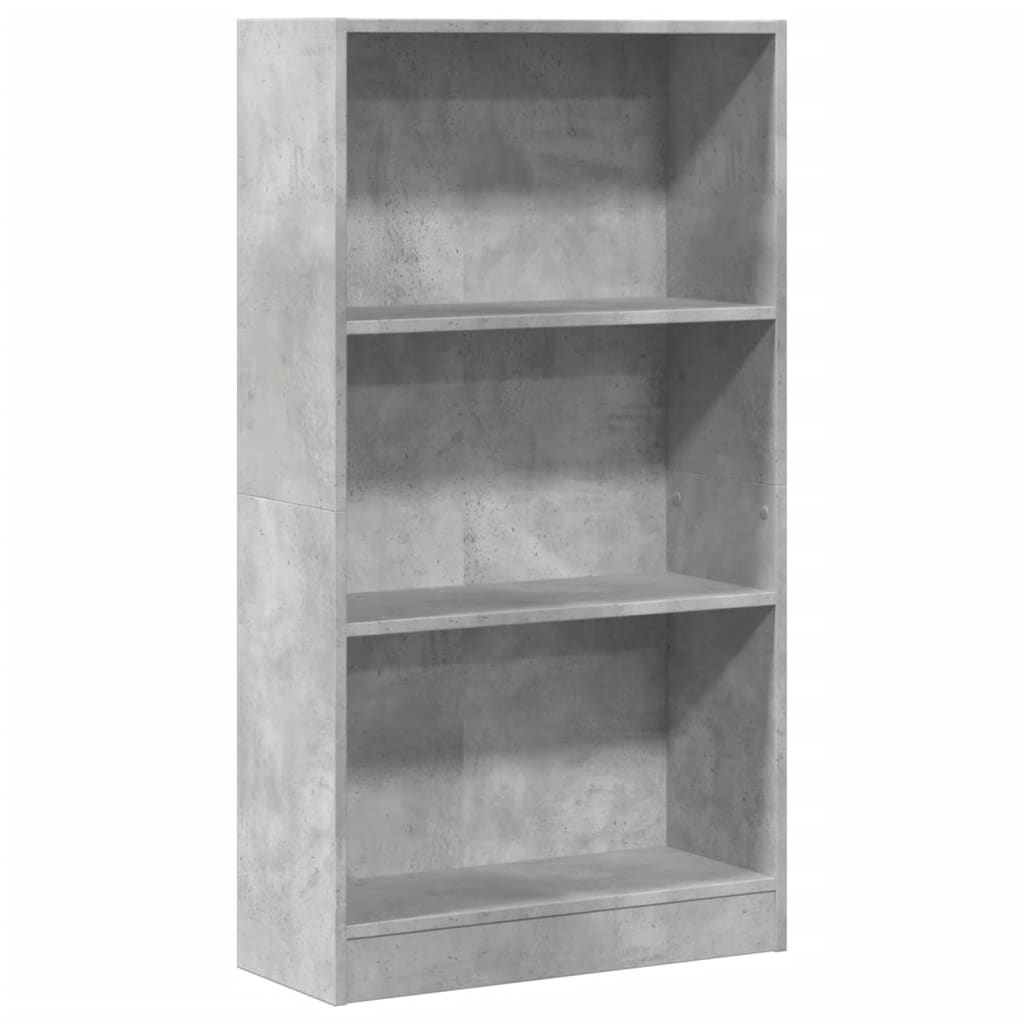 Estante 60x24x109 cm derivados de madeira cinzento cimento