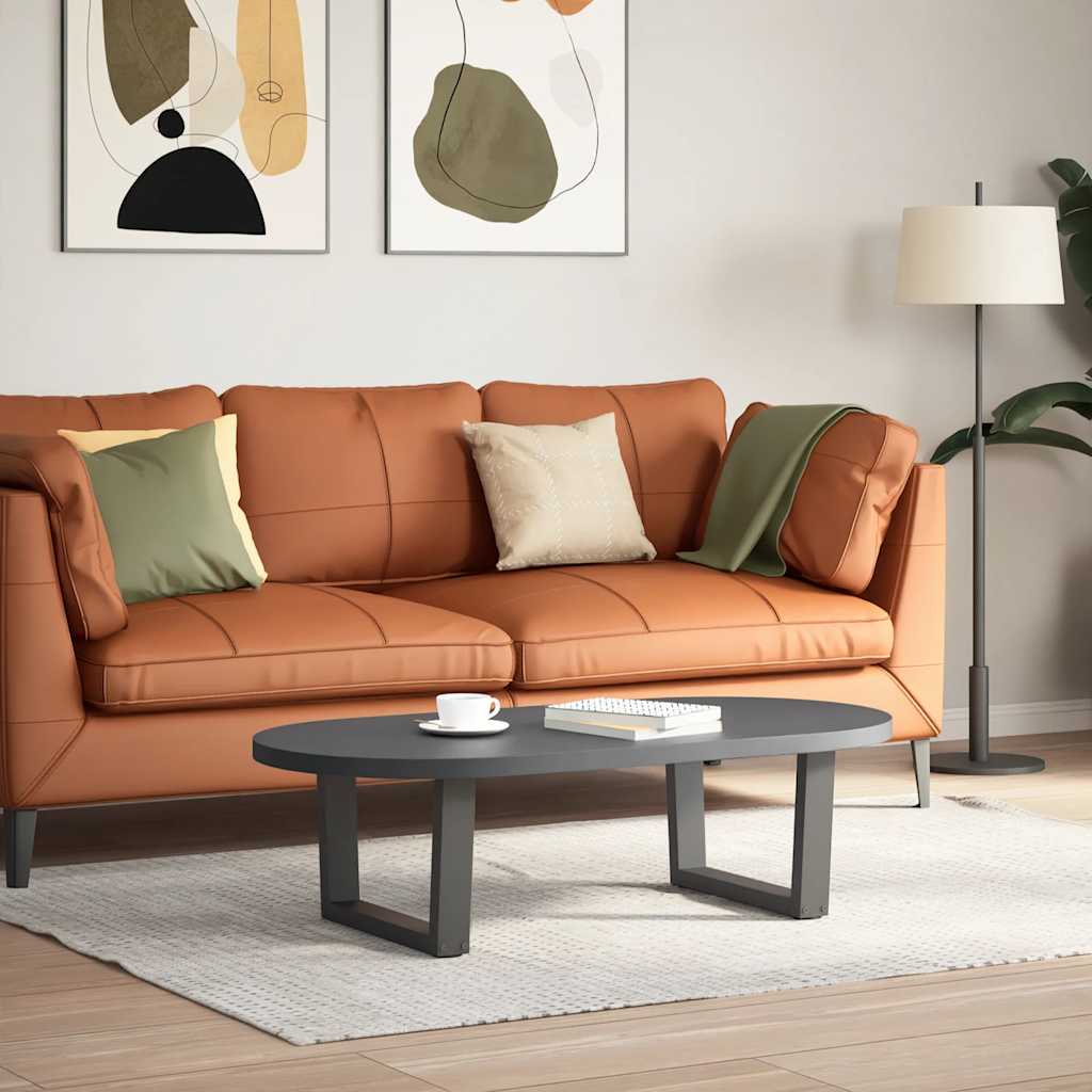 Pés para mesa de centro em v, 2 peças, antracite, 60x(30-31,3) cm, aço