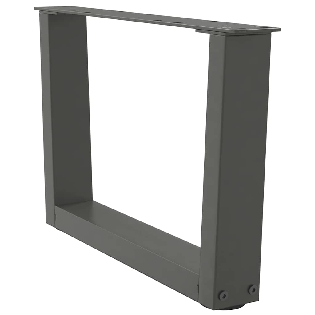 Pés para mesa de centro em v, 2 peças, antracite, 60x(30-31,3) cm, aço