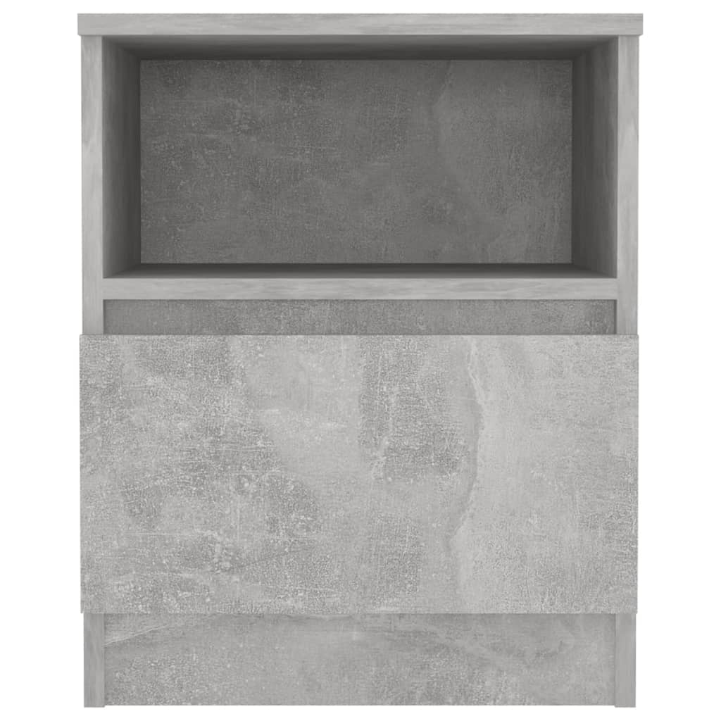 Mesas de cabeceira 2 pcs derivados de madeira cinza cimento