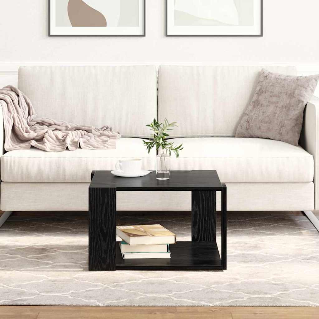 Mesa de centro carvalho preto 51,5 x 51,5 x 30 cm