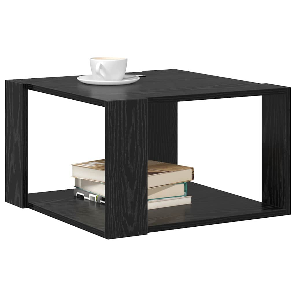 Mesa de centro carvalho preto 51,5 x 51,5 x 30 cm
