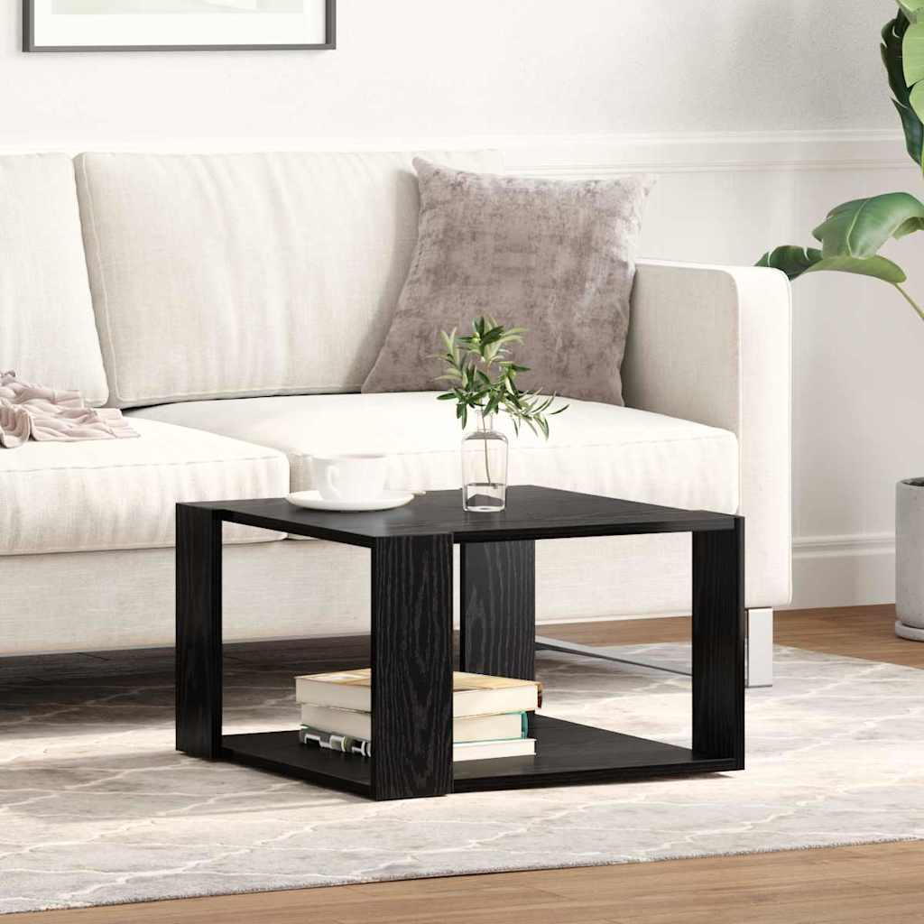 Mesa de centro carvalho preto 51,5 x 51,5 x 30 cm
