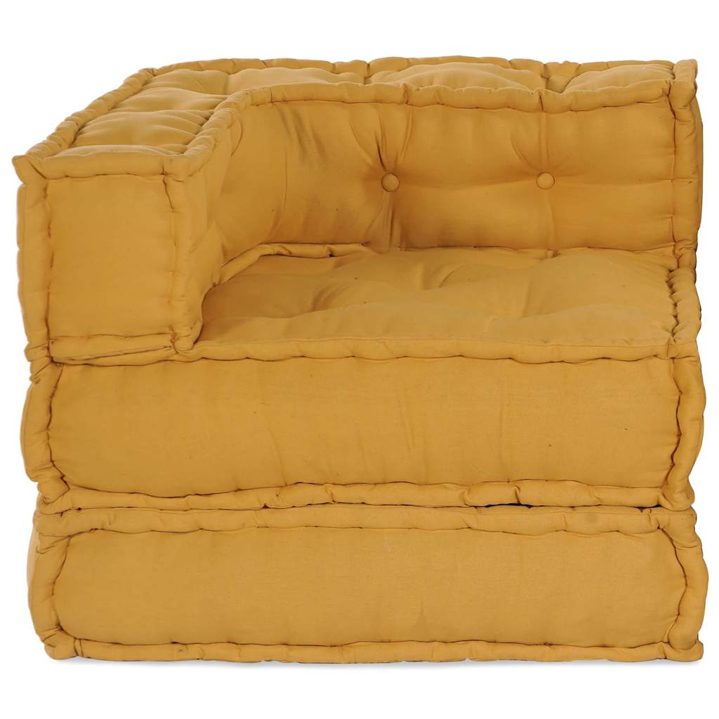 Sofá modular amarelo 70x70x54 em tecido