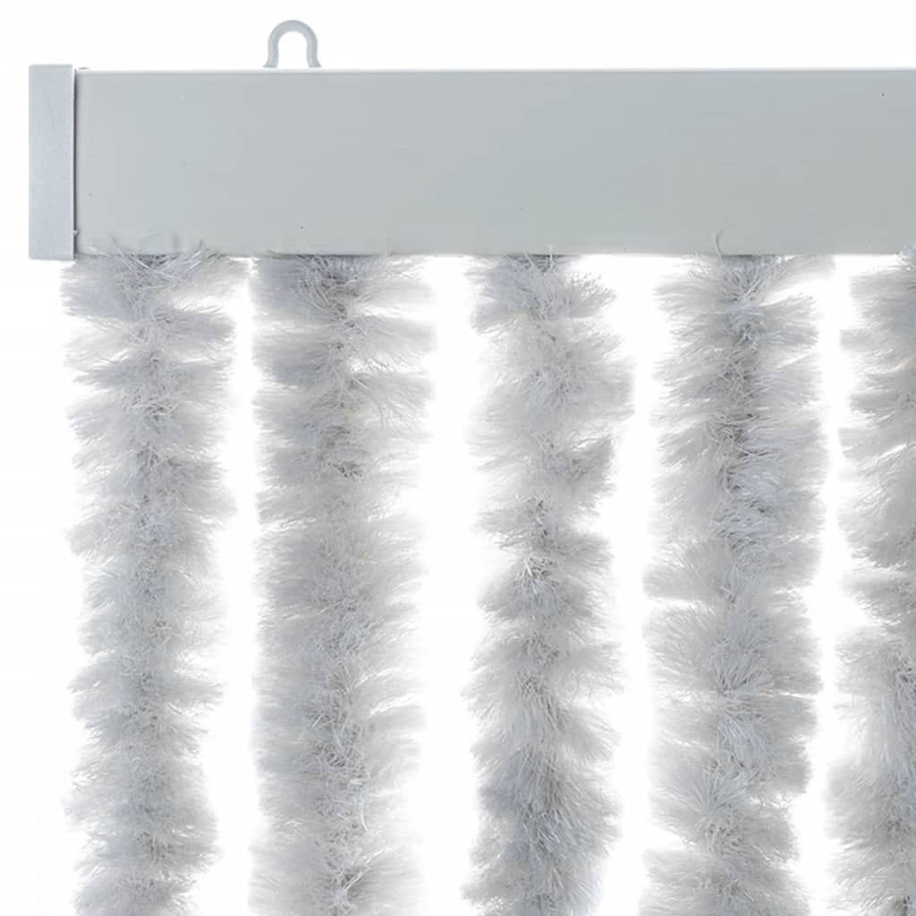 Cortina anti-insetos 100x220 cm chenille cinzento