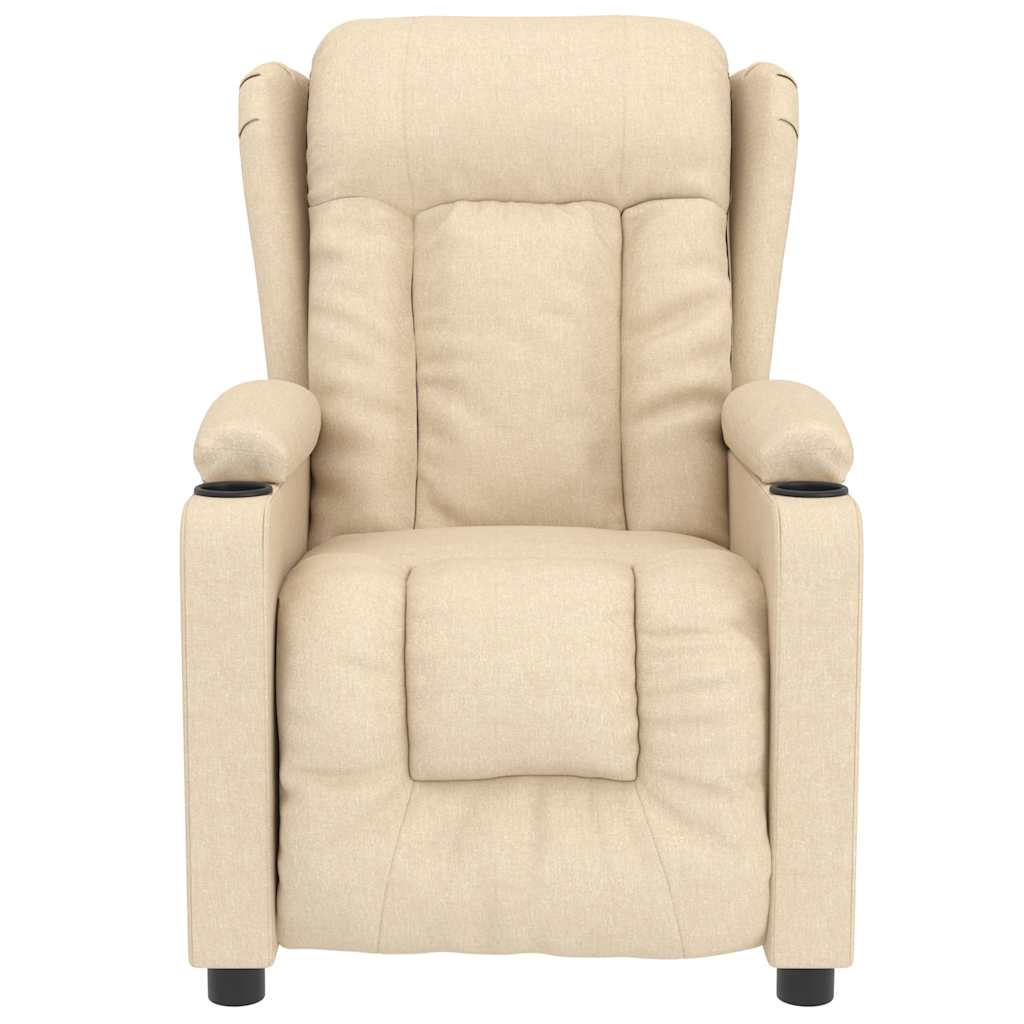 Poltrona de massagens tecido cor creme