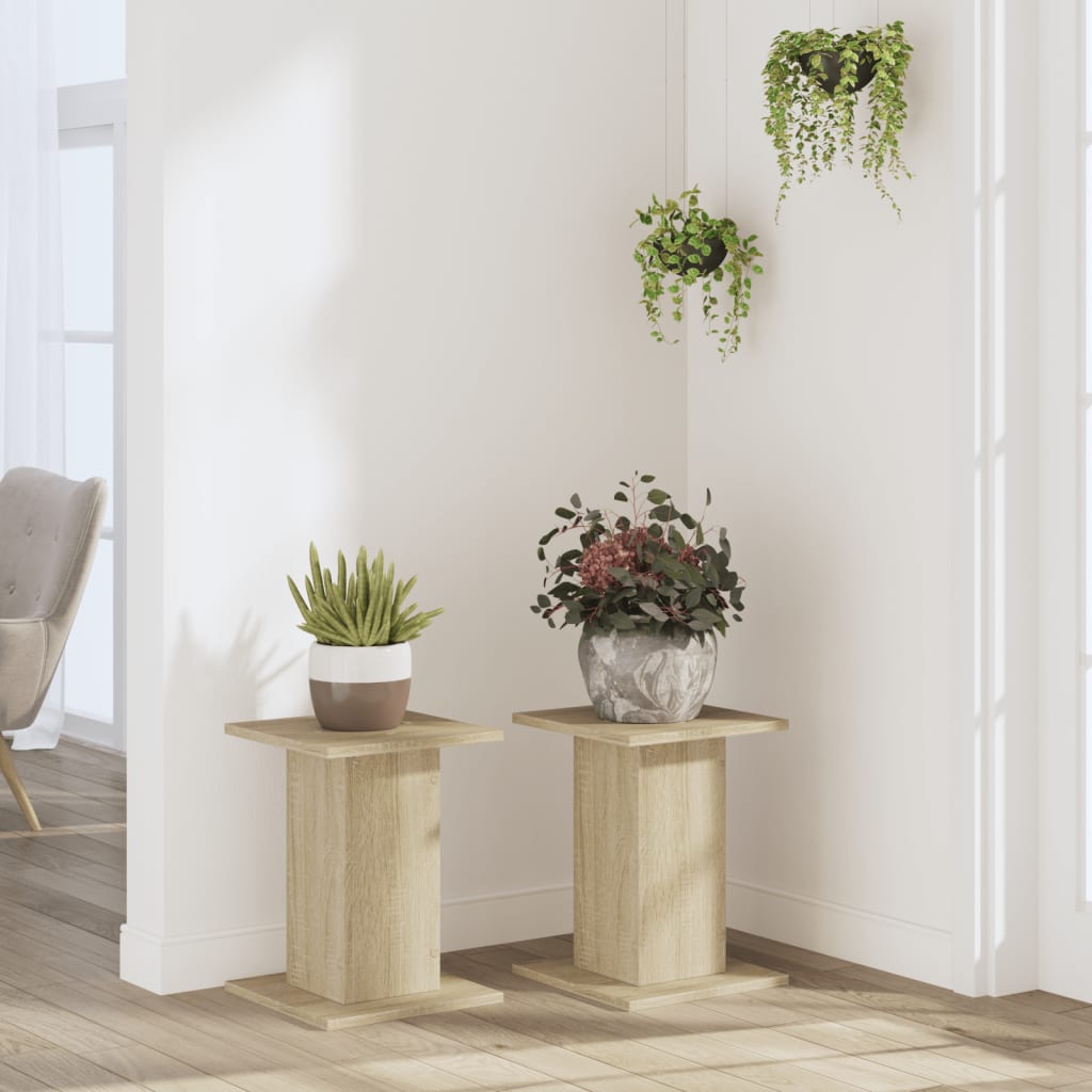 Suportes p/ plantas 2 pcs 30x30x40 cm derivados madeira