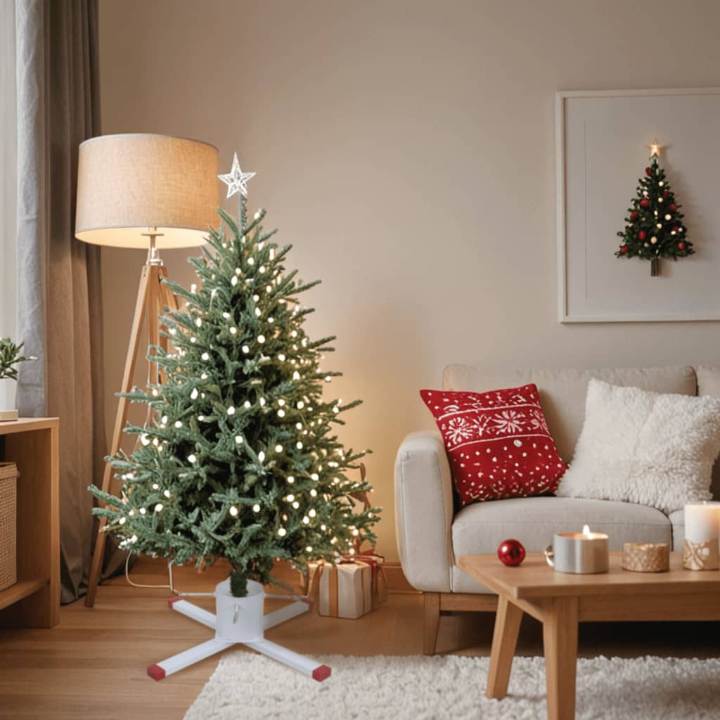 Suporte para árvore de natal 61x61x15,5 cm branco