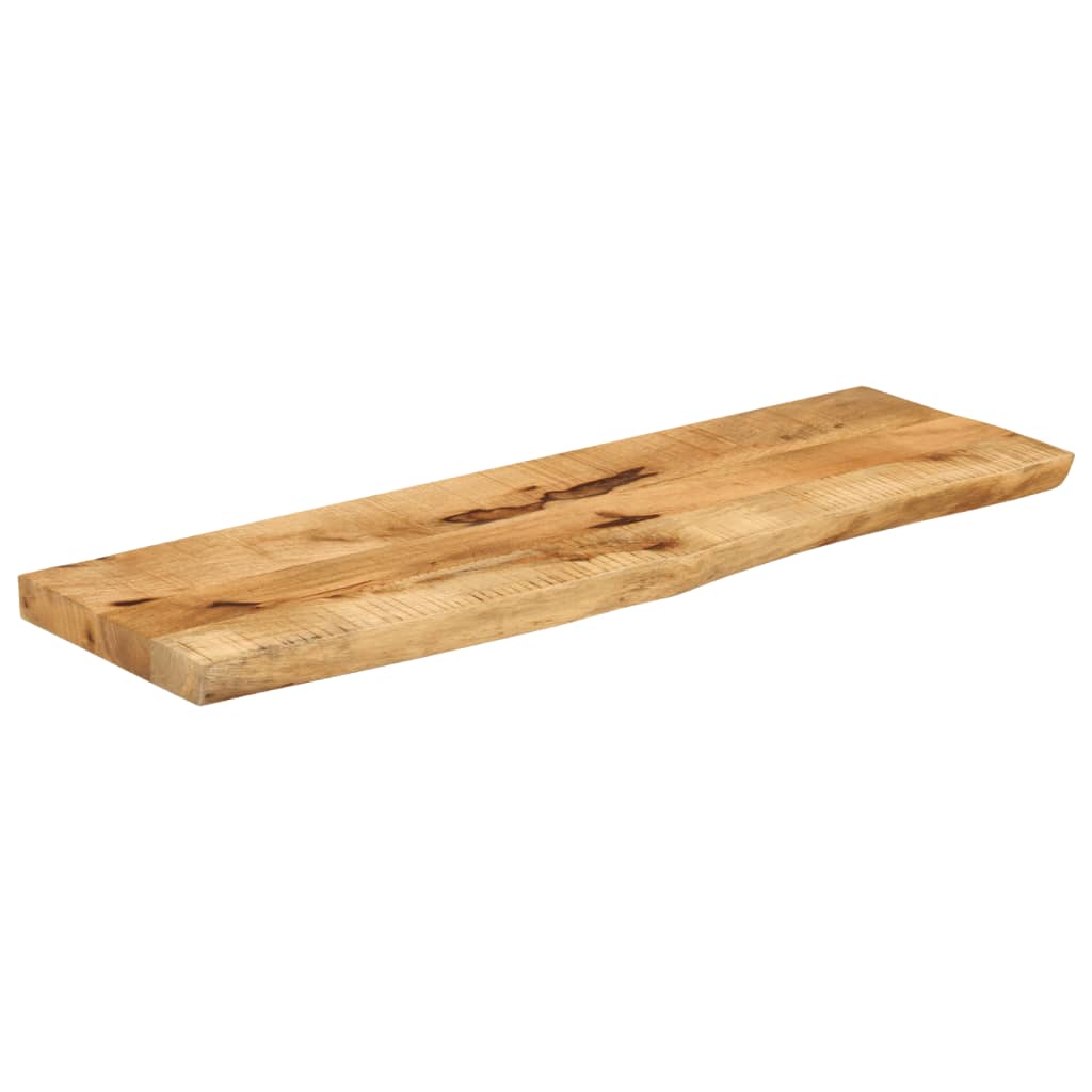 Tampo de mesa borda viva 110x20x3,8 cm mangueira áspera maciça