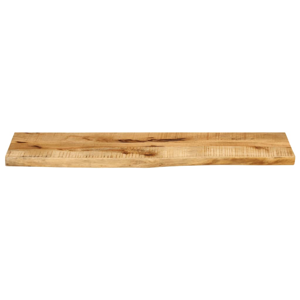 Tampo de mesa borda viva 110x20x3,8 cm mangueira áspera maciça