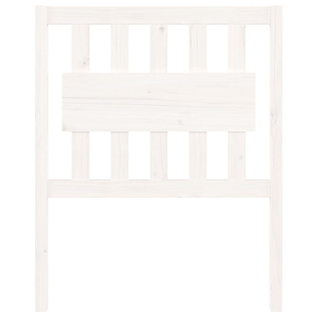 Cabeceira de cama 80,5x4x100 cm madeira de pinho maciça branco