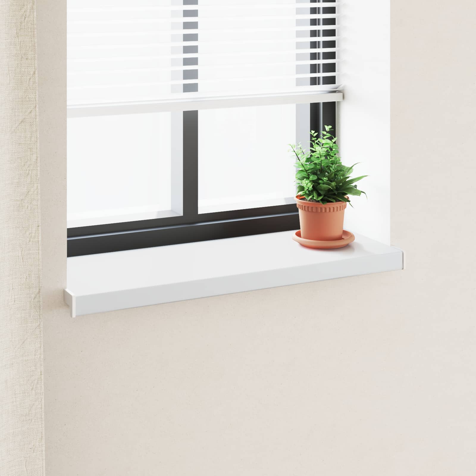 Soleira de janela branco 80 x 30 x 4,5 cm PVC