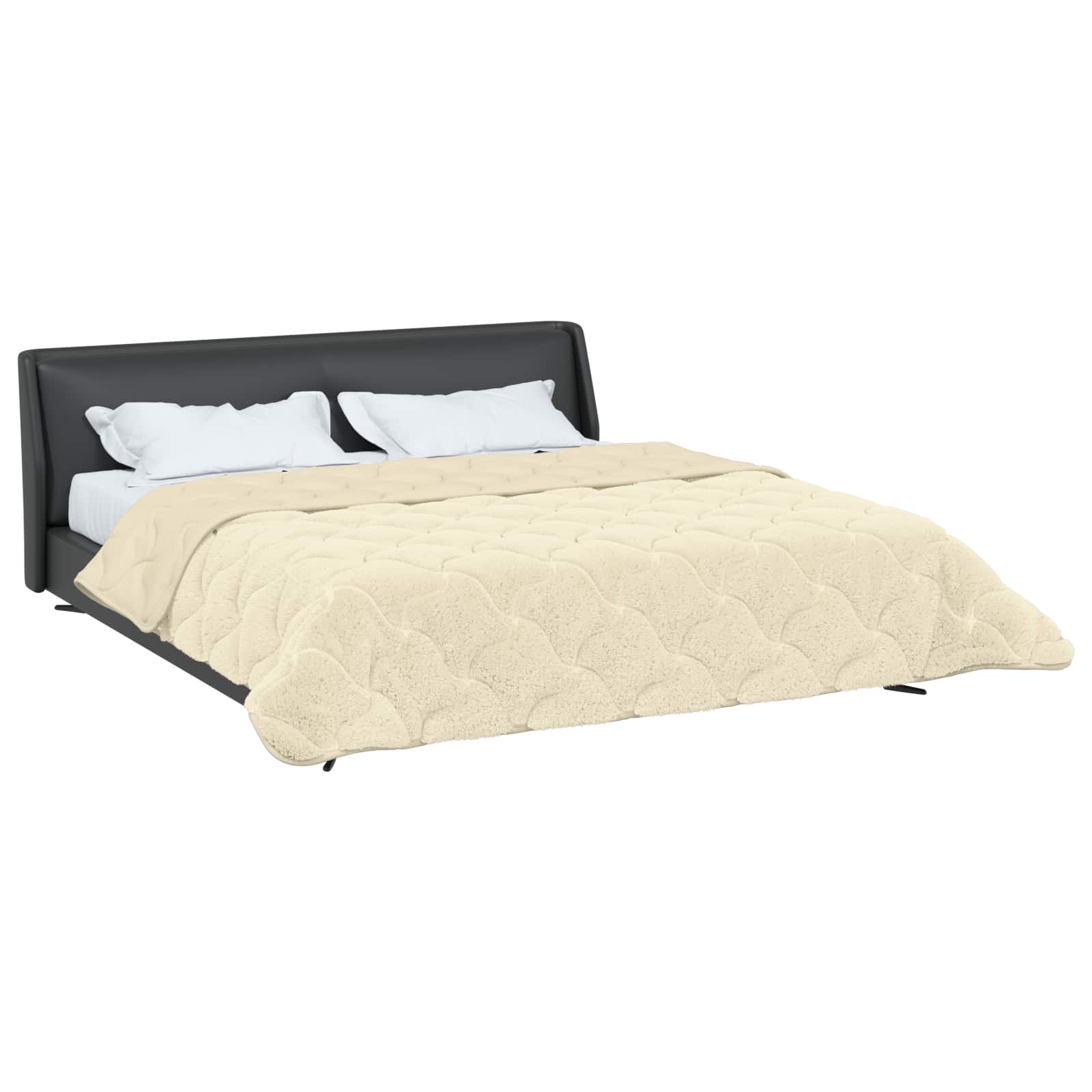 Edredom de inverno colchonete creme 200 x 240 cm