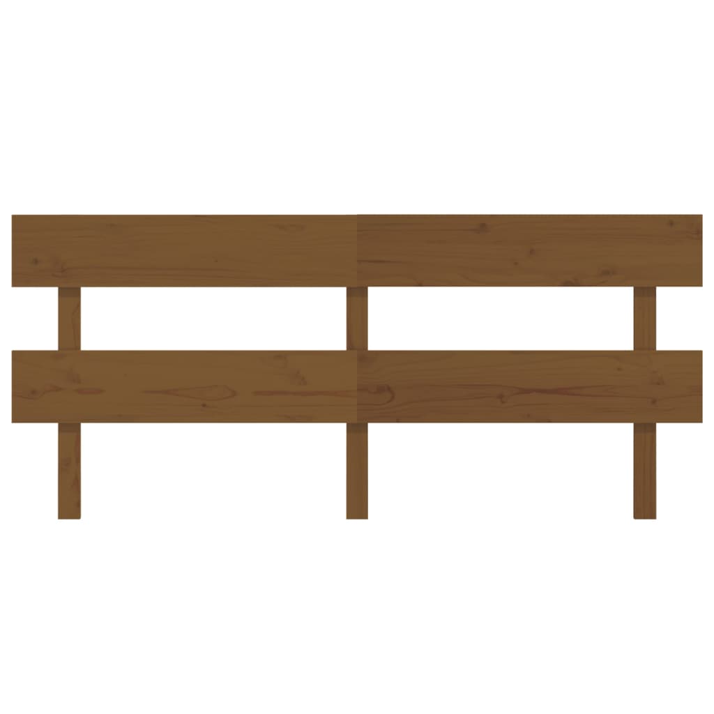 Cabeceira de cama 184x3x81 cm pinho maciço castanho mel
