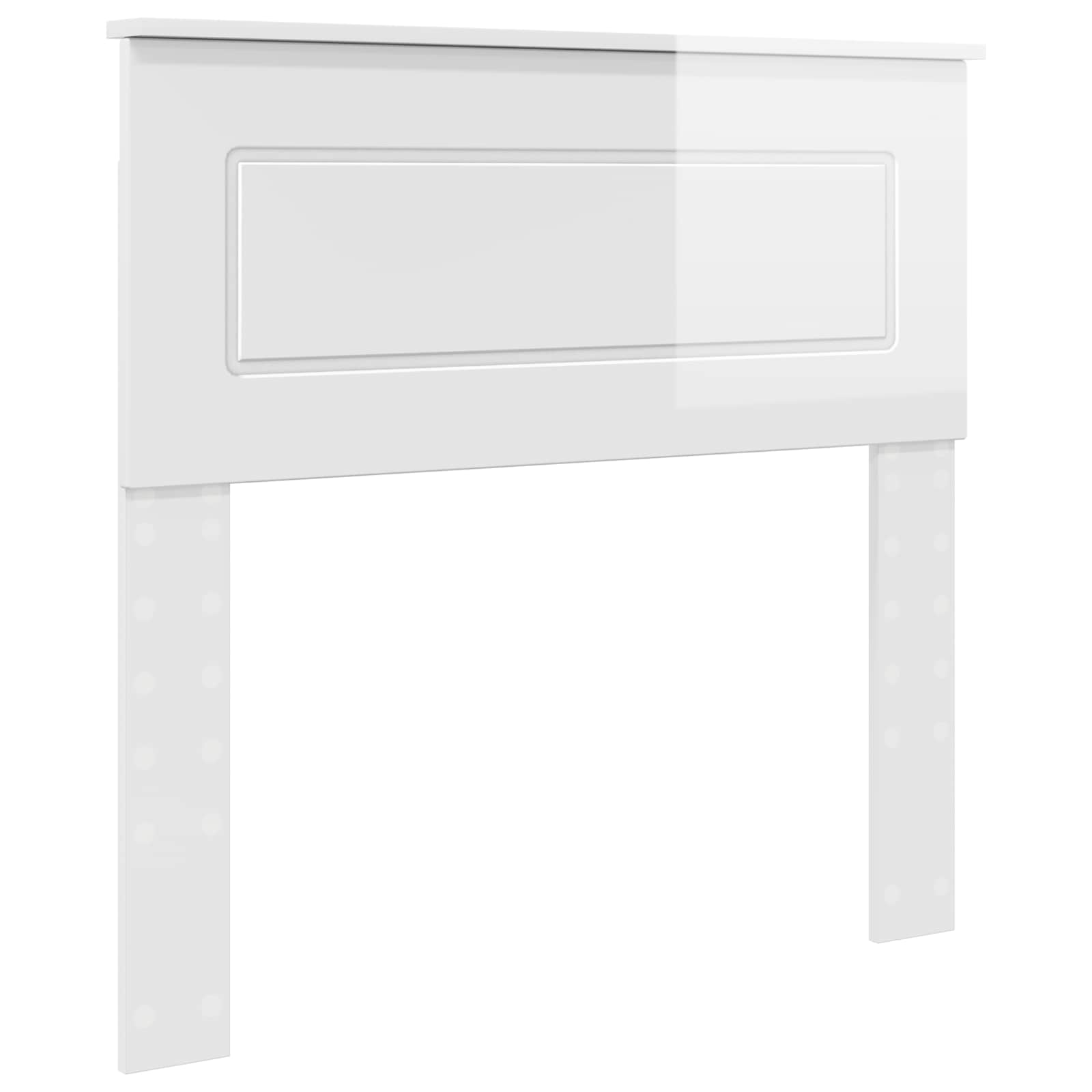 Cabeceira branco brilhante derivados de madeira