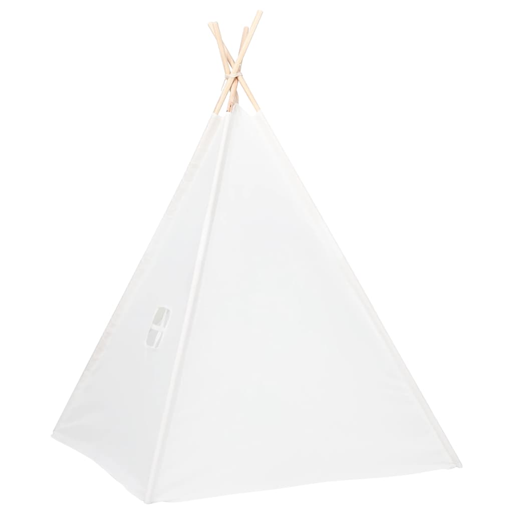 Tenda teepee infantil c/ saco 120x120x150cm pele pêssego branco