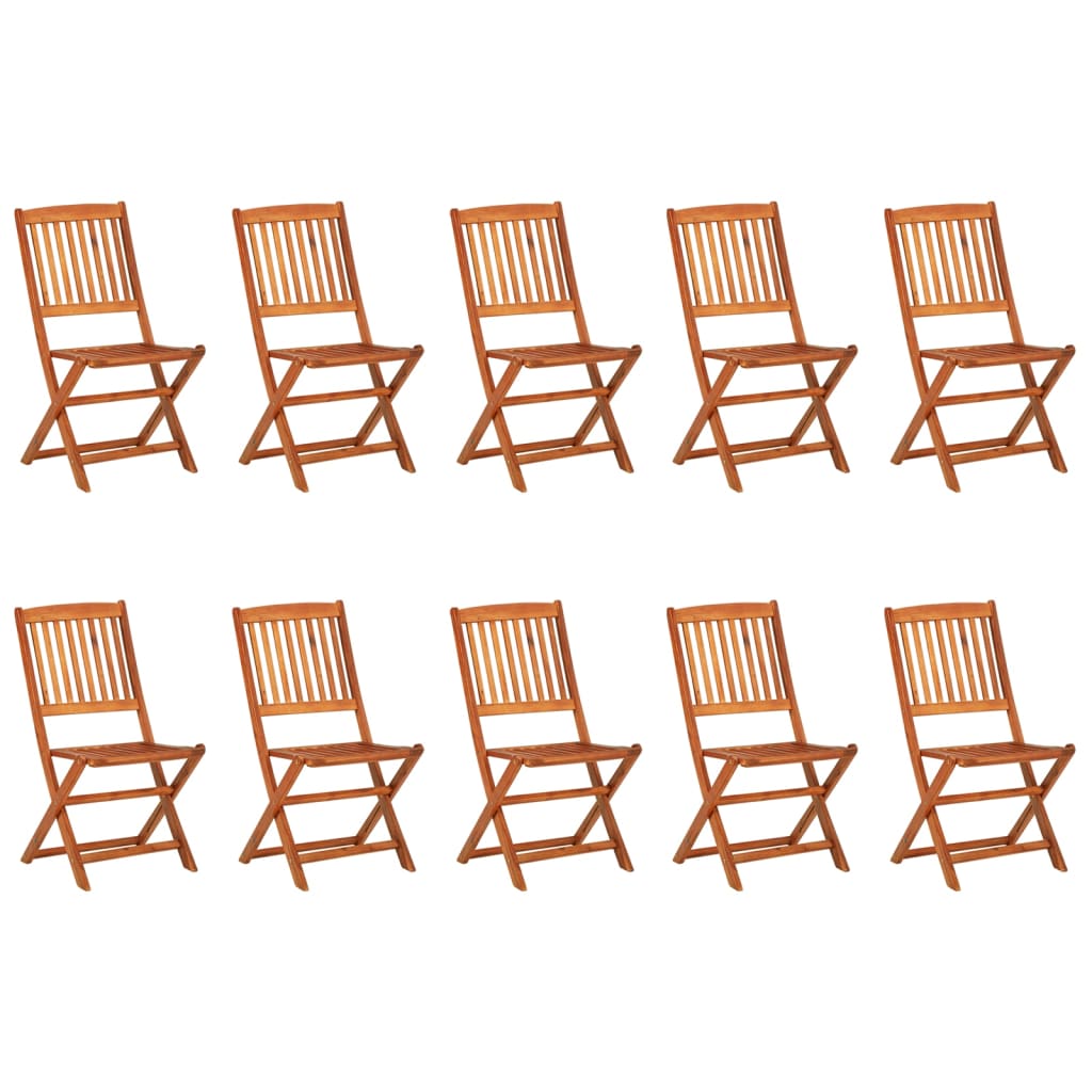11 Pcs conjunto de jantar para jardim 220x90x75cm acácia maciça