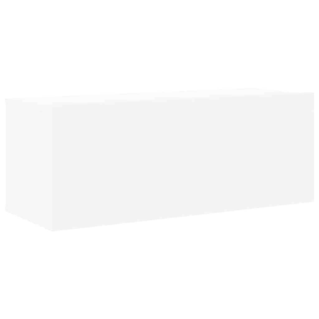 Conjunto móveis de TV 7 pcs madeira processada branco
