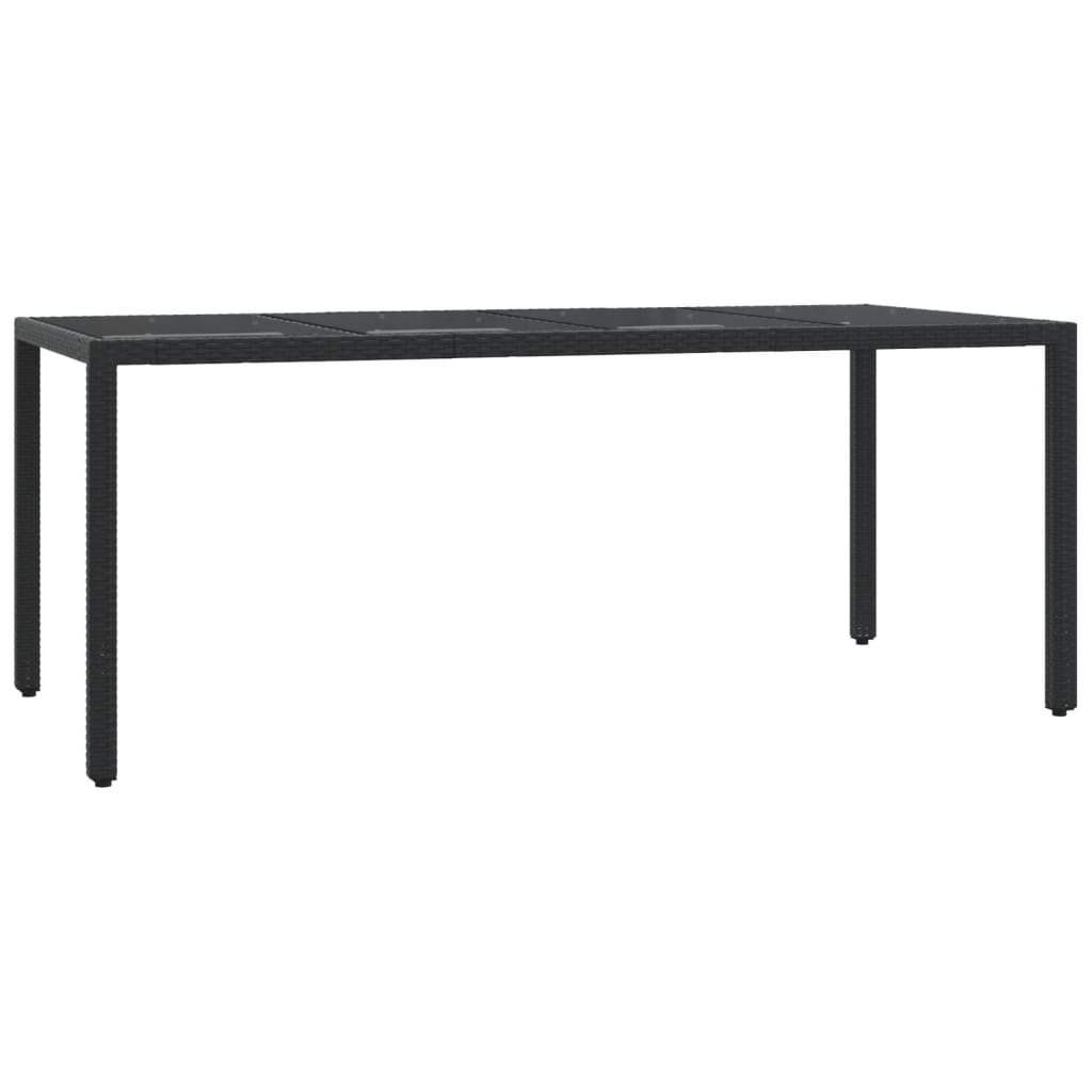 7 Pcs conjunto de jantar p/ jardim c/ almofadões vime PE preto