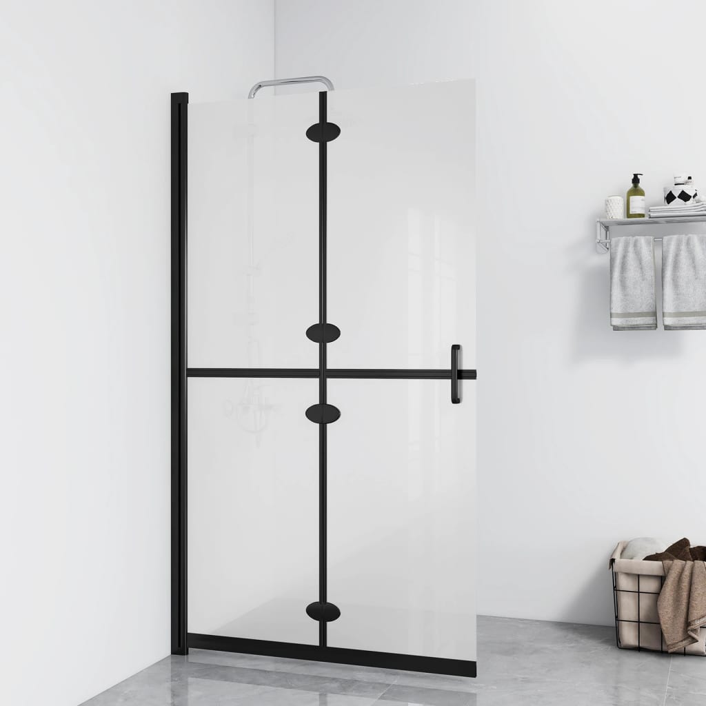 Divisória chuveiro dobrável 120x190 cm vidro fosco esg