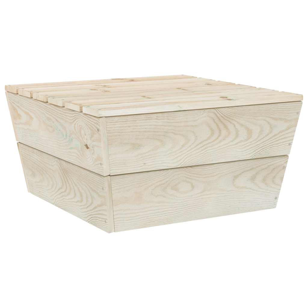 Messa de jardim 2 pcs 60x60x30 cm madeira de abeto impregnada