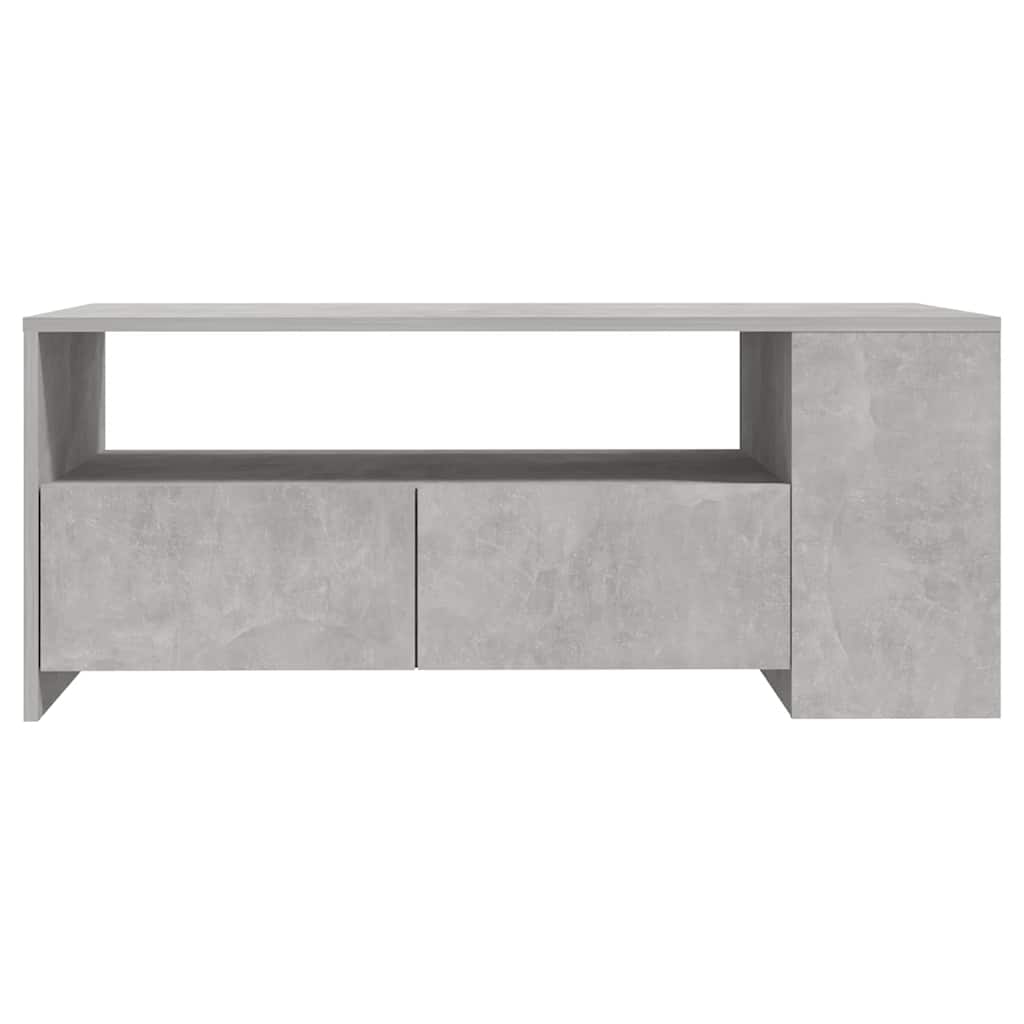 Mesa de centro 102x55x42 cm madeira processada cinza cimento