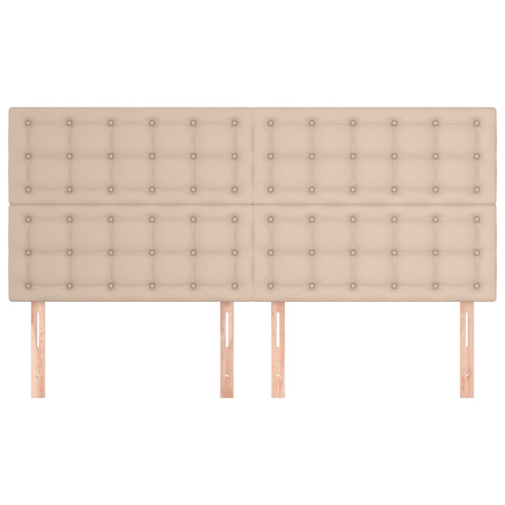 Cabeceira cappuccino 160x5x118/128 cm couro sintético