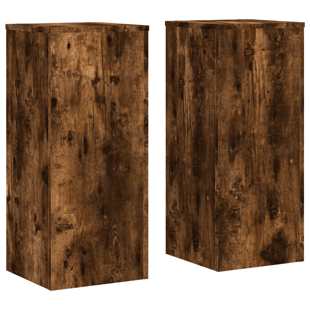 Suportes p/ plantas 2 pcs 30x30x70 cm derivados de madeira