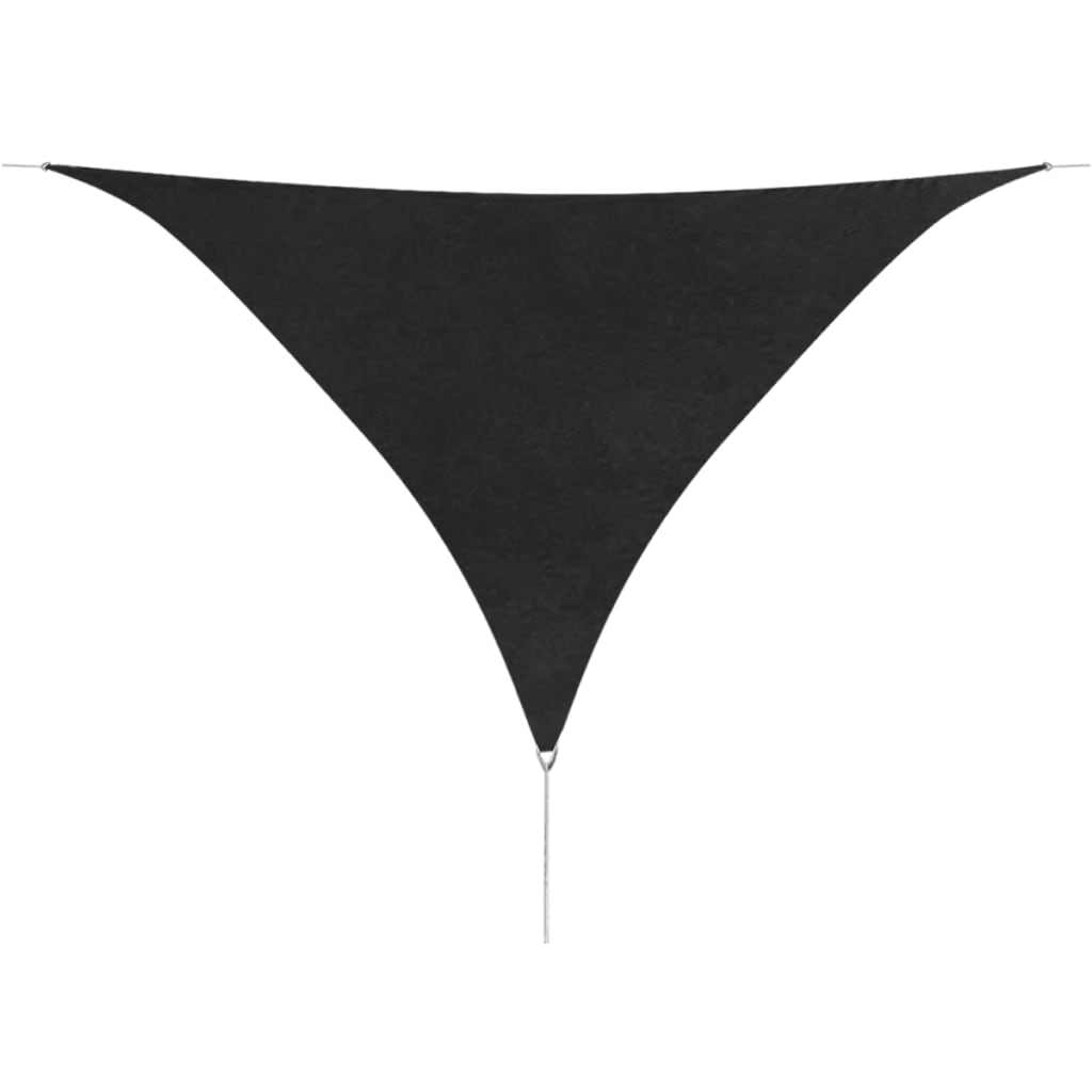 Toldo em tecido oxford triangular 5x5x5 m antracite
