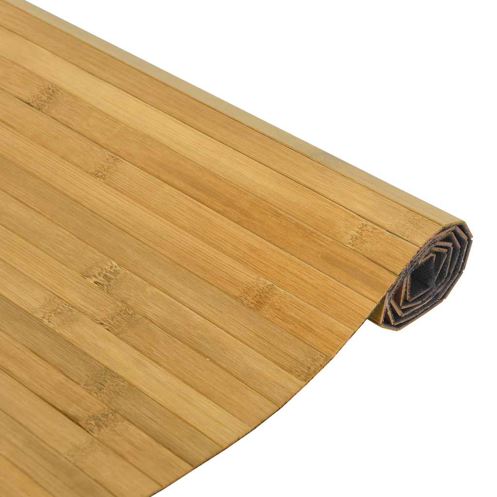 Tapete retangular 60x500 cm bambu cor natural
