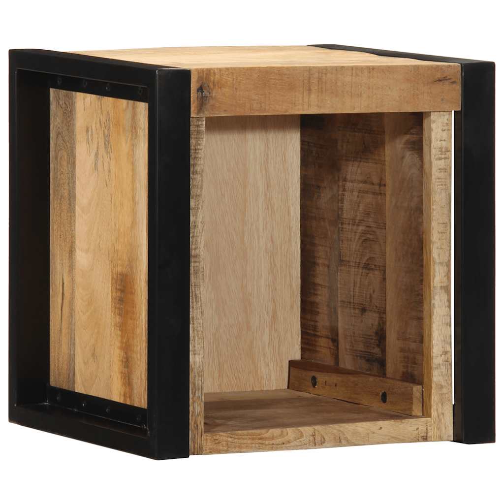 Mesa de cabeceira 40x35x40 cm madeira maciça manga áspera