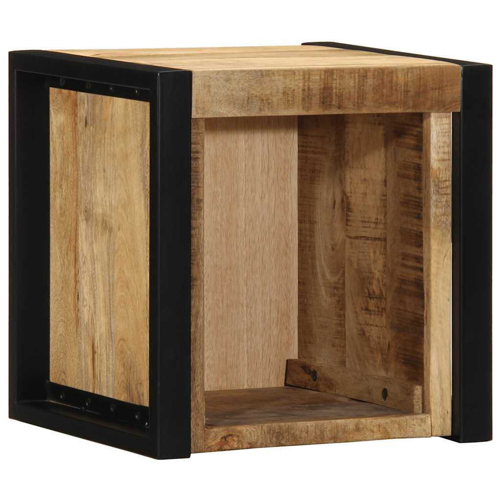 Mesa de cabeceira 40x35x40 cm madeira maciça manga áspera