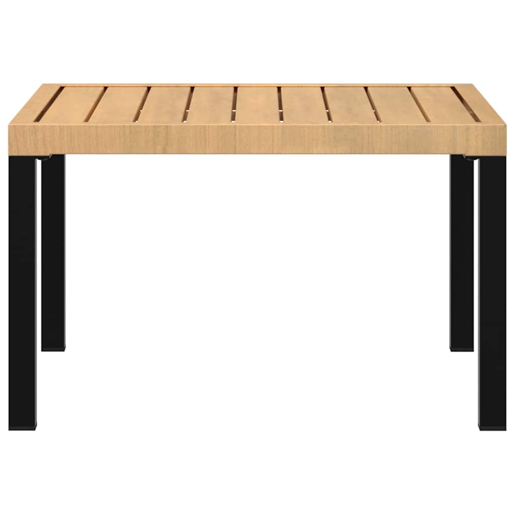 Mesa de centro para jardim 65x65x40 cm alumínio preto