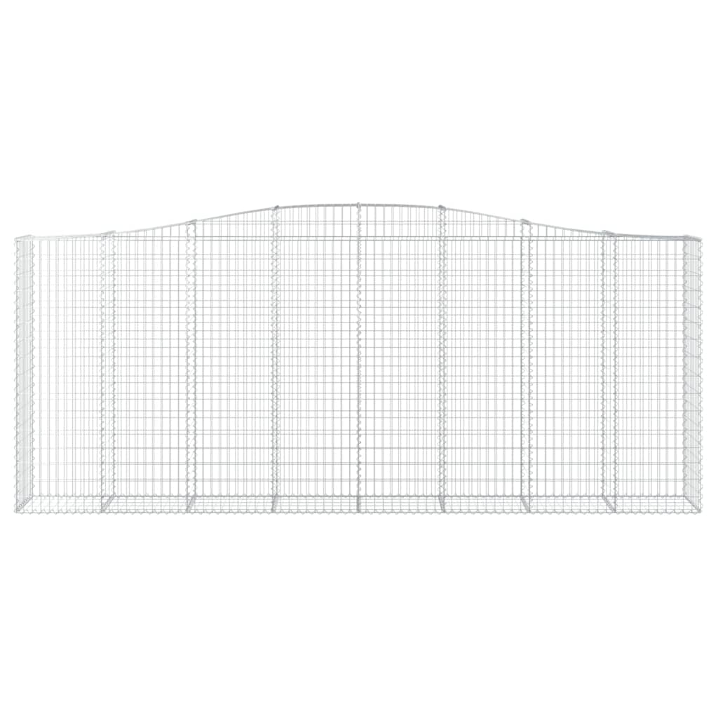 Cestos gabião arqueados 4pcs 400x50x160/180cm ferro galvanizado