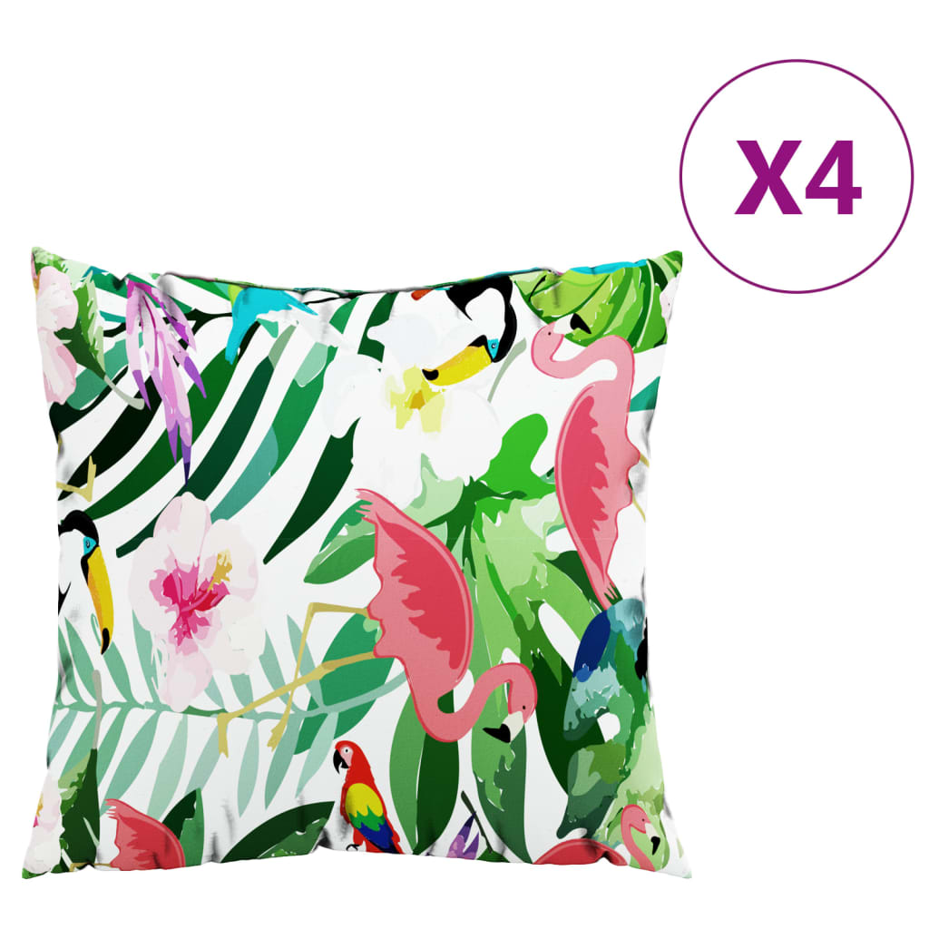 Almofadas decorativas 4pcs 60x60 cm tecido multicor