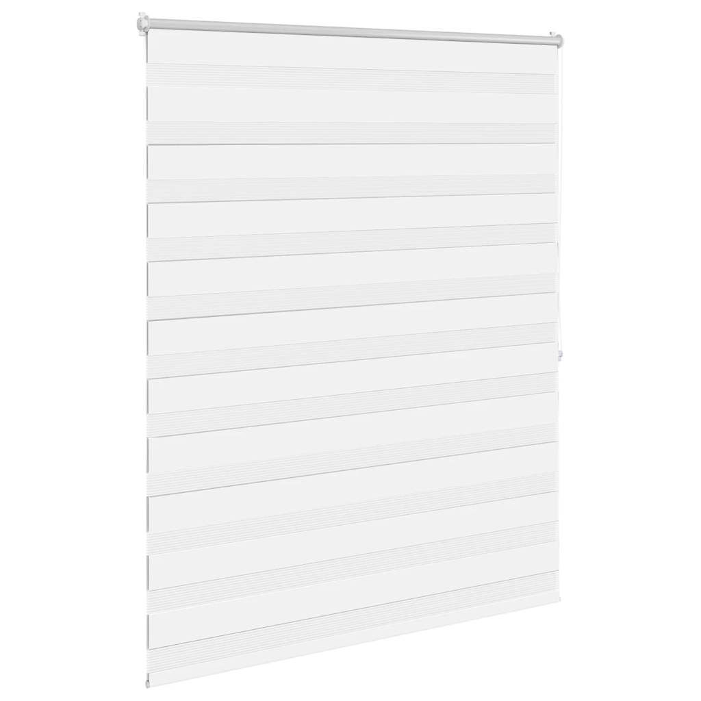 Cortina zebra, 140,9 x 175 cm, largura do tecido 136,7 cm, branca