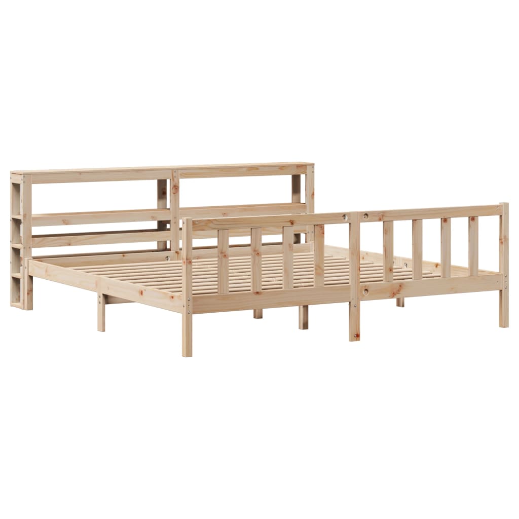 Cama sem colchão 180x200 cm madeira de pinho maciça