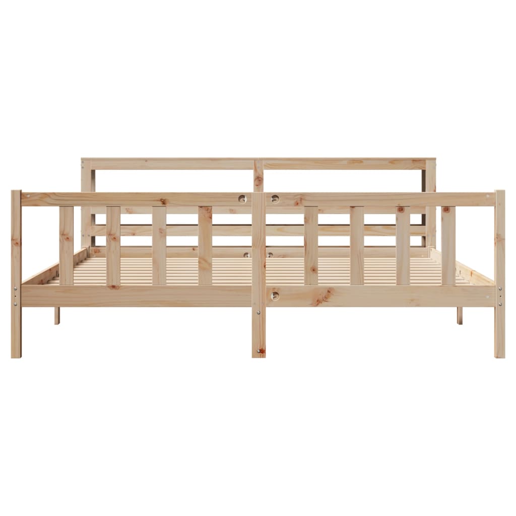 Cama sem colchão 180x200 cm madeira de pinho maciça