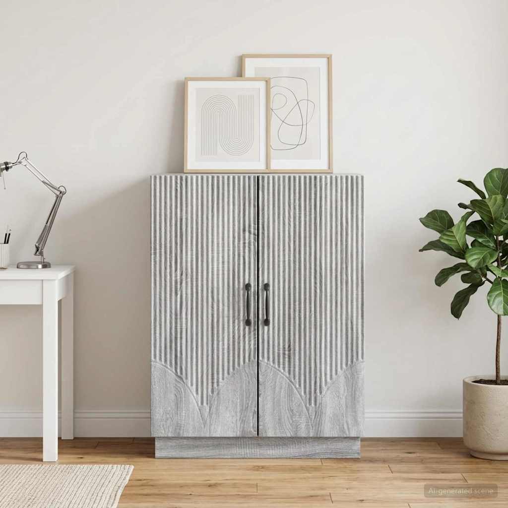Buffet sonoma cinzento 66 x 34,5 x 87 cm derivados de madeira