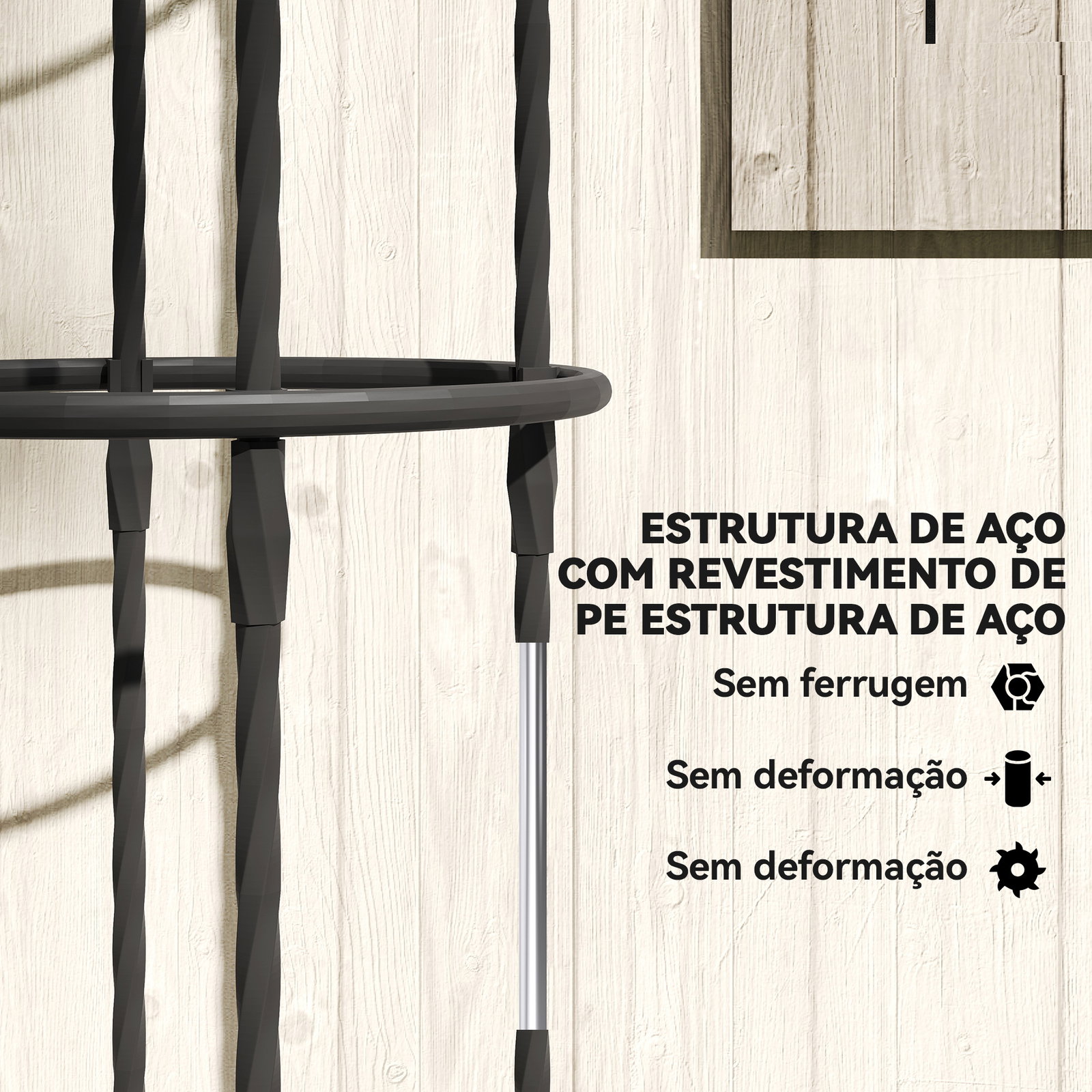 Conjunto de 2 obeliscos de jardim em aço 1,74 m treliças para plantas trepadeiras rosas para exterior pátio preto