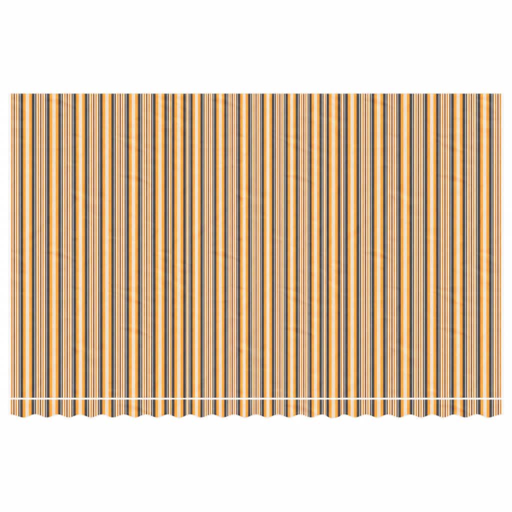 Tecido de substituição para toldo laranja e preto 500x300 cm poliéster