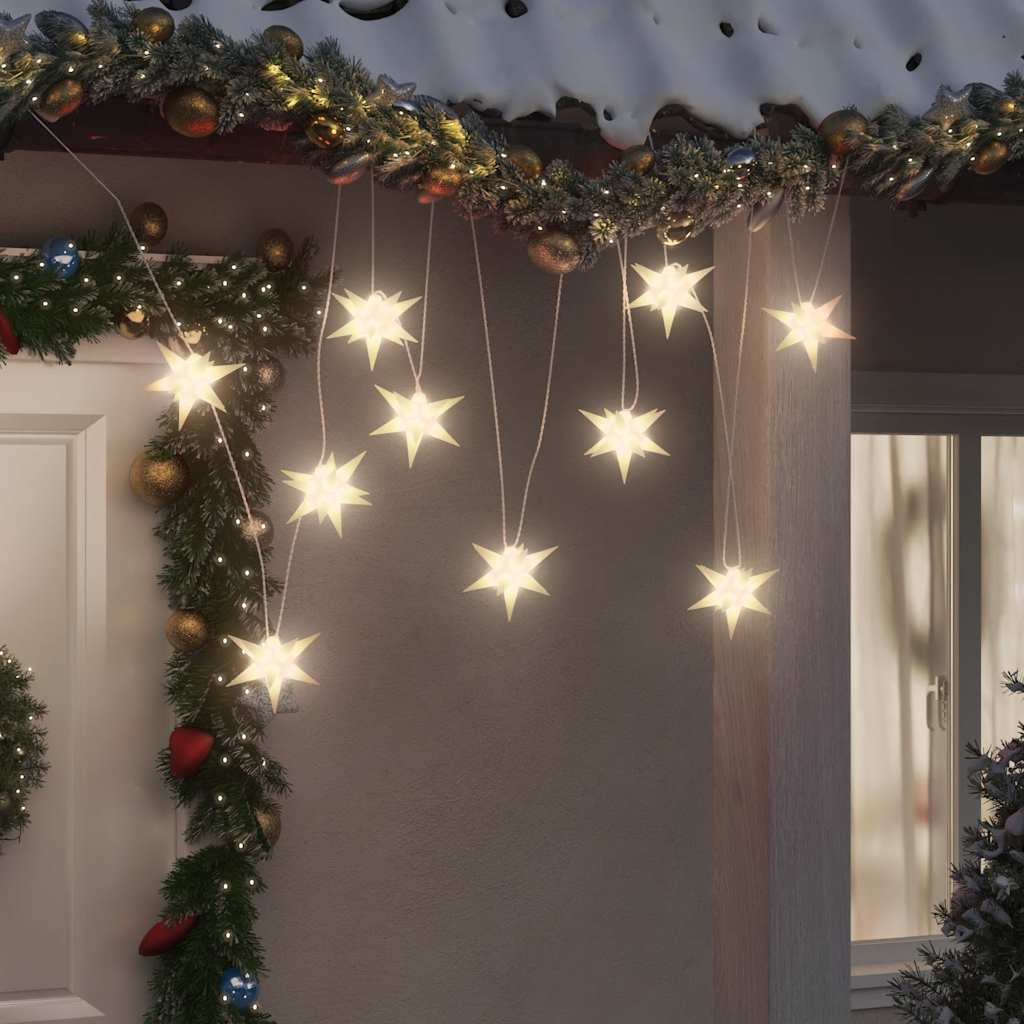 Luzes de natal 10 leds 10 cm branco