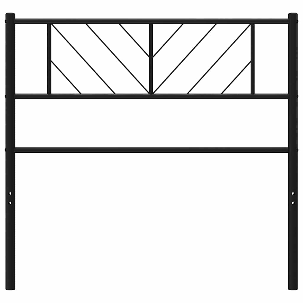Cabeceira de substituição 100 cm metal preto