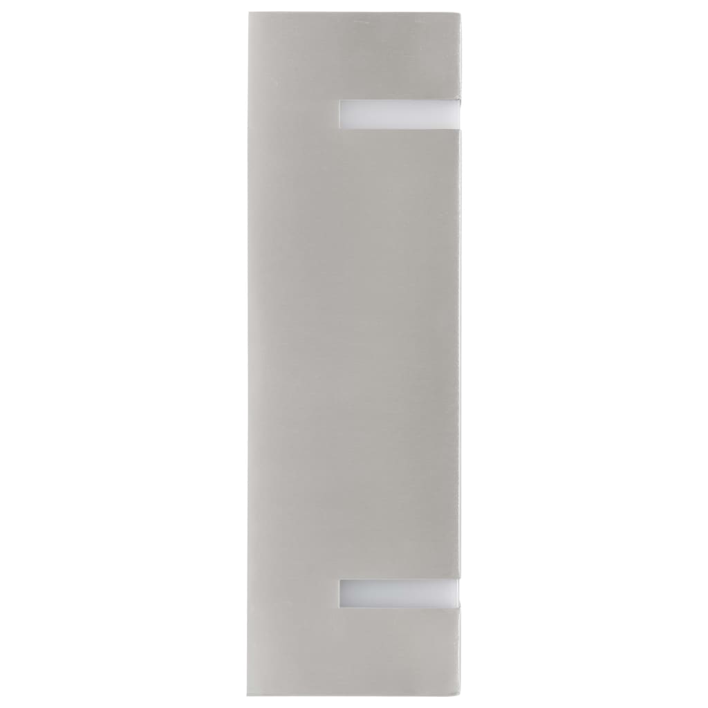 Candeeiros de parede exterior 2 pcs 35 w retangular prateado