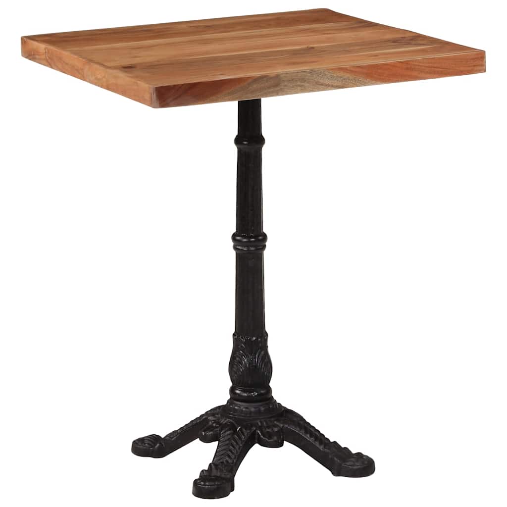 Mesa de bistrô 60x60x76 cm madeira de acácia maciça