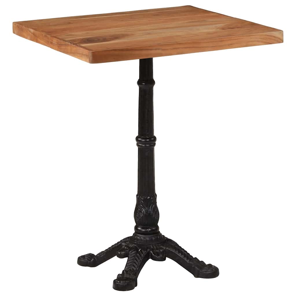 Mesa de bistrô 60x60x76 cm madeira de acácia maciça