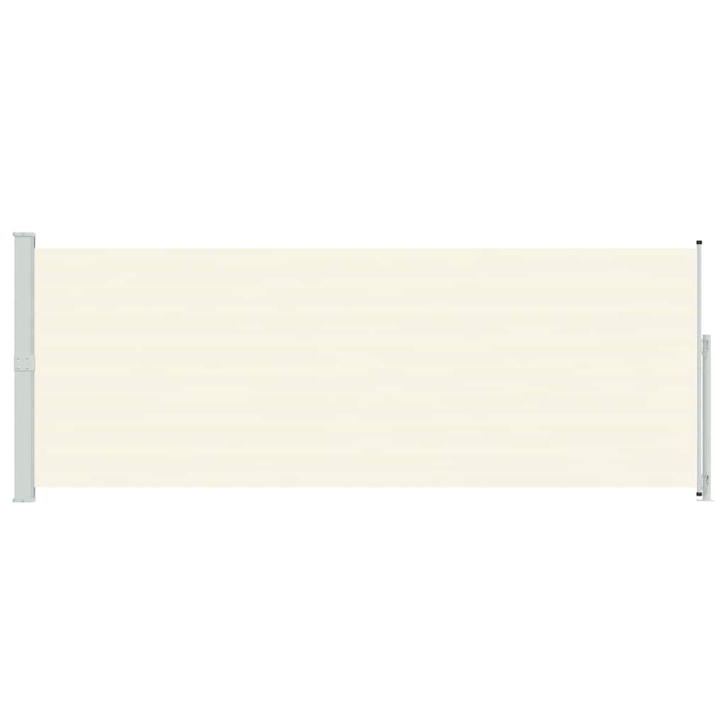 Toldo lateral retrátil para pátio 180x500 cm creme